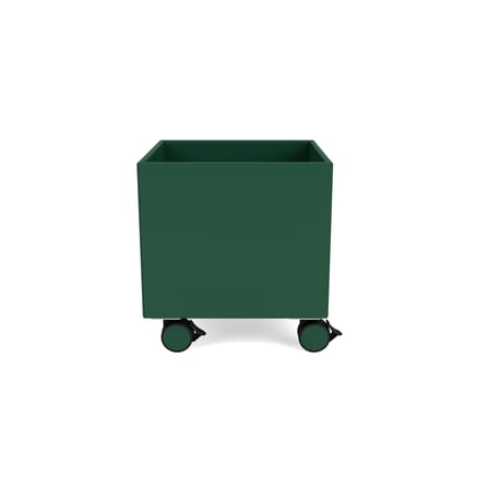 Coffre à roulettes Colour Box I bois vert / 35,4 x 35,4 x H 37,8 cm - MONTANA