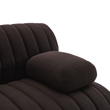 Canapé modulable Coltre tissu noir / 2 places - L 180 cm - Muuto