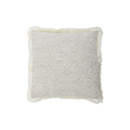 Coussin Cabrie tissu blanc / Brodé - 50 x 50 cm - Bloomingville