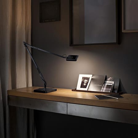 Lampe de table Kelvin LED Green métal noir / Avec économiseur d'énergie - Flos