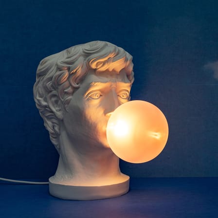 Lampe de table Wonder blanc / H 40 cm - Résine - Seletti