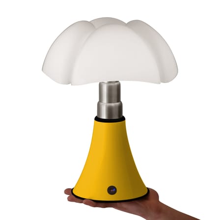 Lampe sans fil rechargeable Minipipistrello LED jaune / H 35 cm - USB - Gae Aulenti, 1965 - Martinelli Luce