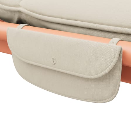 Lettino inclinabile Sunbun tessuto beige / Il materasso incluso - Fatboy