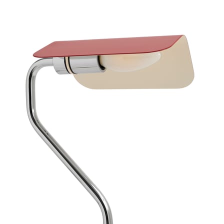 Lampadaire Apex métal bordeaux / Liseuse orientable - H 110 cm - Hay