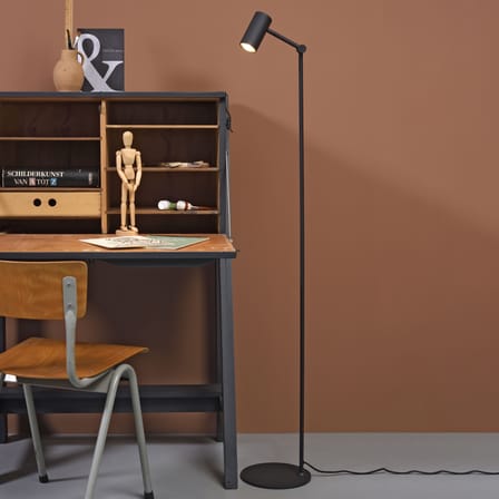 Lampadaire Montreux métal noir / Orientable - H 134 cm - It's about Romi
