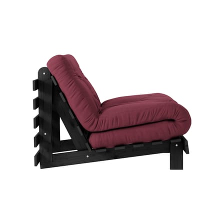 Fauteuil convertible Roots / Dormeuse & lit d'appoint - 3 positions / Structure noire - KARUP DESIGN
