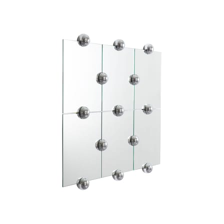 Miroir mural Sphera Crystal Palace L métal argent / L 182 x H 135 cm - Moustache