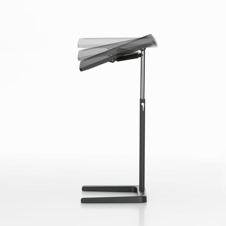 Pupitre NesTable plastique blanc / Table pour ordinateur portable - Plateau inclinable - Vitra