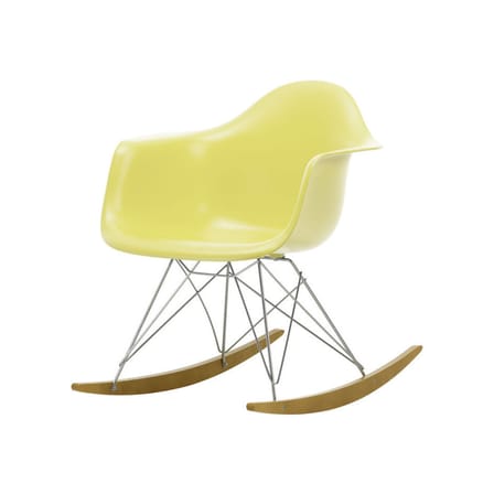 Rocking chair RE RAR - Eames Plastic Armchair plastique jaune / (1950) - Recyclé - Vitra