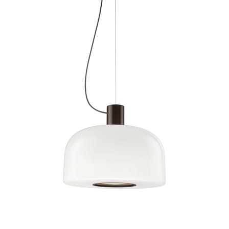 Suspension Bellhop Glass S2 verre marron / Ø 45 x H 25,2 cm - Flos