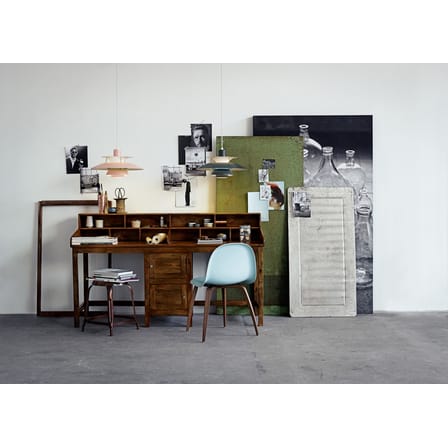 Suspension PH 5 blanc or métal / Ø 50 cm - Poul Henningsen, 1958 - Louis Poulsen