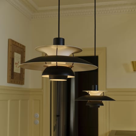 Suspension PH 5 métal noir / Black edition 2025 - Ø 50 cm - Louis Poulsen