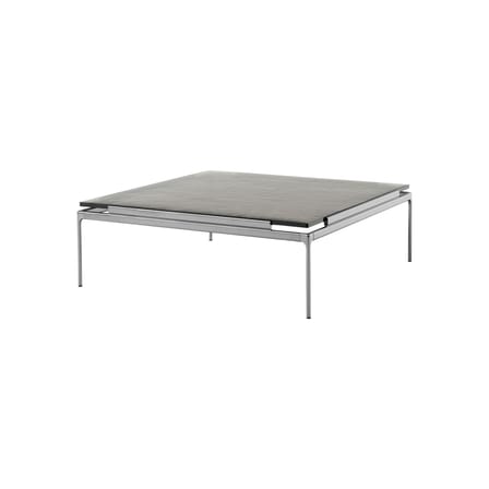 Table basse Sett LN13 verre noir / 100 x 100 x H 34 cm - &tradition