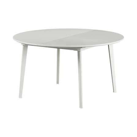 Table ronde Plus4 métal blanc / L 138-198 cm - 6 à 10 personnes - Emu