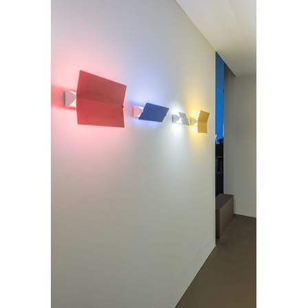 Applique  gris argent métal à volet pivotant double LED /Charlotte Perriand, 1962 - Nemo