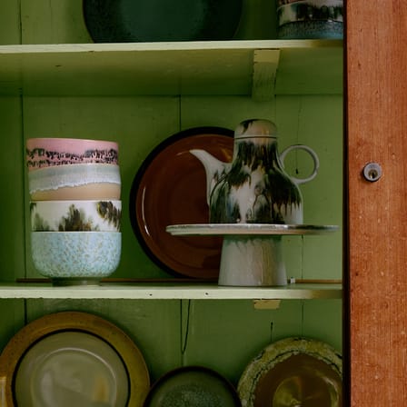 Bol 70s ceramics céramique multicolore / Set de 4 - Ø 13,5 x H 8 cm / 50 cl - HK LIVING