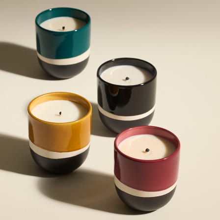 Bougie parfumée Sicilia céramique rouge - Maison Sarah Lavoine