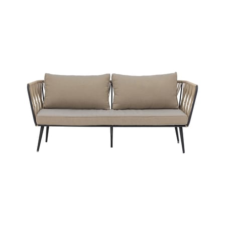 Canapé de jardin 2 places Pavone / L 174 cm - Corde polyester tissée main - Bloomingville