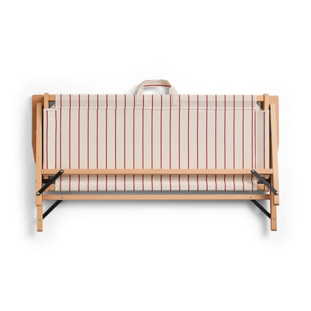 Canapé de jardin 2 places Outdoor Market tissu beige / L 117 cm - Jasper Morrison - Hay
