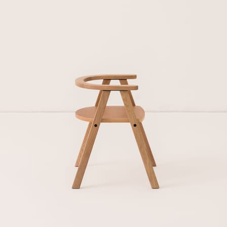 Chaise enfant Growing Green bois naturel - NOBODINOZ