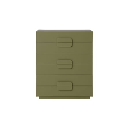 Commode Spacious bois vert / L 80 x P 40,5 x H 98 cm - HK LIVING