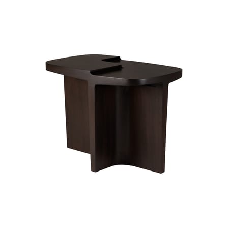 Brutalist End table wood brown / 60 x 40 x H 45 cm - Ethnicraft