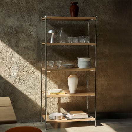 Étagère Alima NDS6 chêne / 83 x P 38 x H 174 cm - &tradition