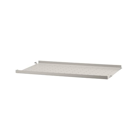 Etagère métal perforé / Rebord bas - L 58 x P 30 cm - String Furniture