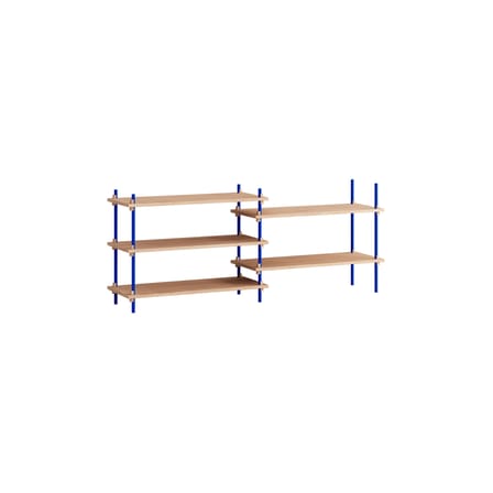 Étagère Shelving System – s.65.2.A bois naturel / L 162 x H 65 x Prof. 35 cm - MOEBE