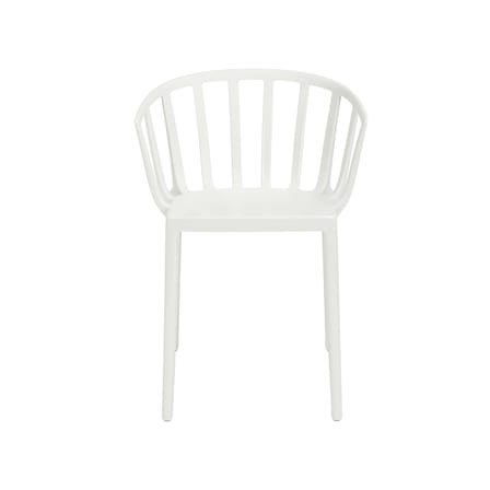 Fauteuil empilable Venice plastique blanc - Kartell