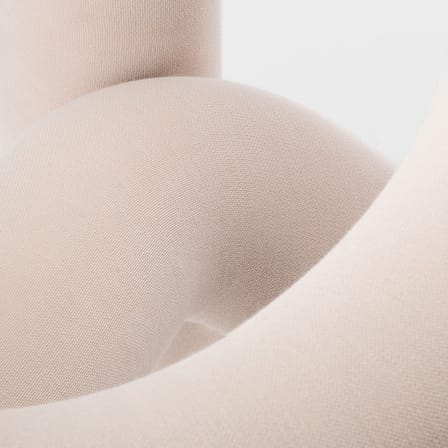 Fauteuil rembourré Extra Bold tissu beige / Tissu Kvadrat uni - Big Game, 2009 - Moustache