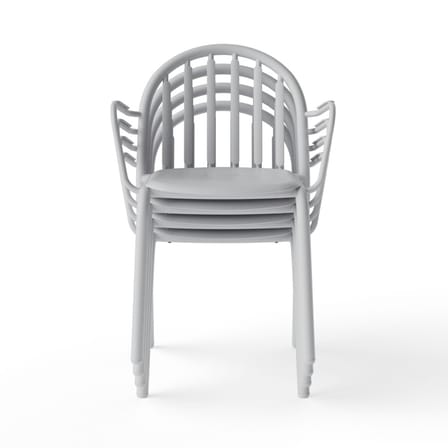 Stapelbarer Sessel Fred's metall grau - Fatboy