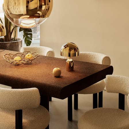 Lampada senza fili ricaricabile Bell LED materiale plastico oro - Tom Dixon