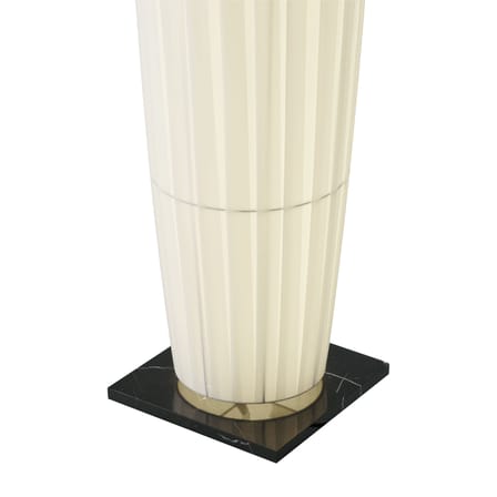 Lampadaire Colonne tissu blanc / LED - H 190 cm - Dix Heures Dix