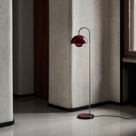 Lampadaire Flowerpot VP12 métal prune/ Verner Panton, 1969 - &tradition