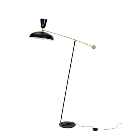 Lampadaire G1 Large métal noir / Réédition 1951, Pierre Guariche - H 175 cm - SAMMODE STUDIO