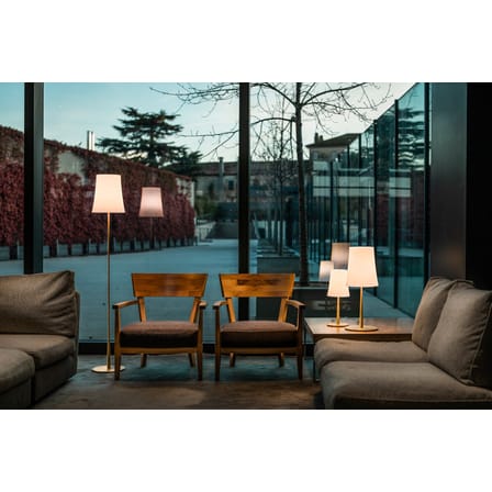 Lampe de table Birdie Easy Large plastique jaune / H 62 cm - Foscarini