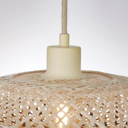 Pendelleuchte Madura holz beige / Ø 60 x H 15 cm - Bambus - GOOD&MOJO