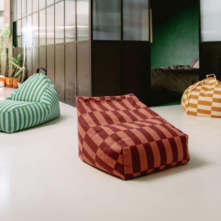 Pouf enfant Bliss tissu vert - NOBODINOZ