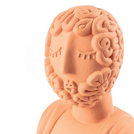 Sculpture Magna Graecia - Bust man céramique orange / H 45 cm - Terre cuite - Seletti