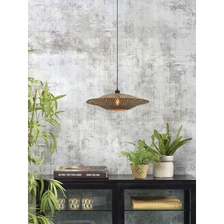 Sospensione Bali Medium legno naturale / Bambù - Ø 60 cm - GOOD&MOJO
