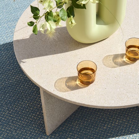 Tavolino Halves pietra beige / Ø 85 cm - Muuto