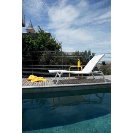 Transat inclinable empilable Alizé XS métal noir / larg. 72 cm - 3 positions - Fermob