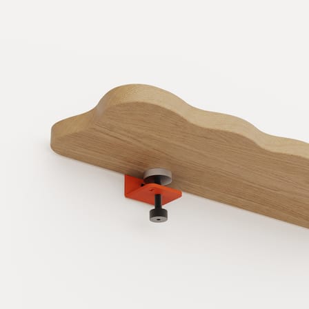 Bracket Vague by Uchronia Wall shelf natural wood / L 60 cm - Solid oak - TIPTOE