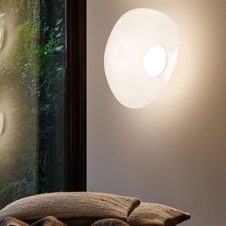 Wandleuchte Melt Surface plastikmaterial weiß / Ø 50 cm - Tom Dixon