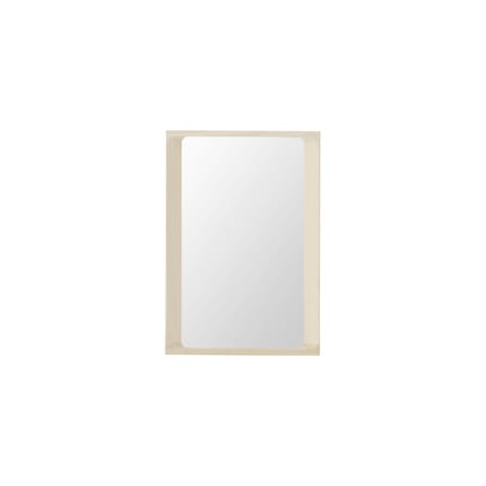 Wandspiegel Arced holz beige / 80 x 55 cm - Muuto