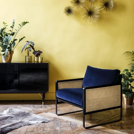 Fauteuil rembourré Cannage  / Modèle d'exposition - RED Edition