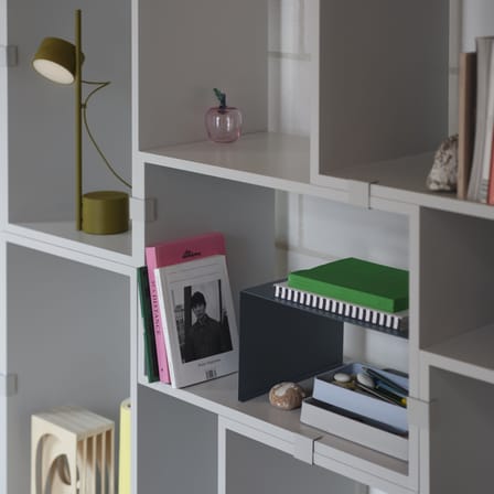  Accessory metal blue / Half-shelf for stacked Unit - W 39.6 x D 28 x H 20 cm - Muuto