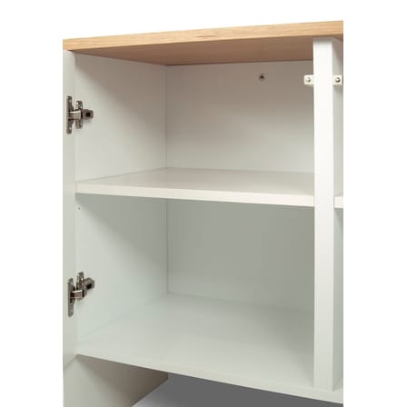 Buffet Edouard blanc bois naturel / L 200 x H 76 cm - POP UP HOME
