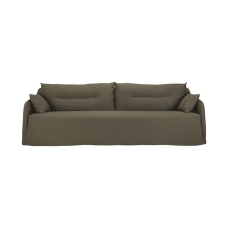 Canapé droit Weave tissu vert / 3 places - L 244 cm - Ethnicraft